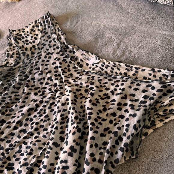 Vintage Moschino top from early 2000, y2k, cheetah print - Picture 3 of 3